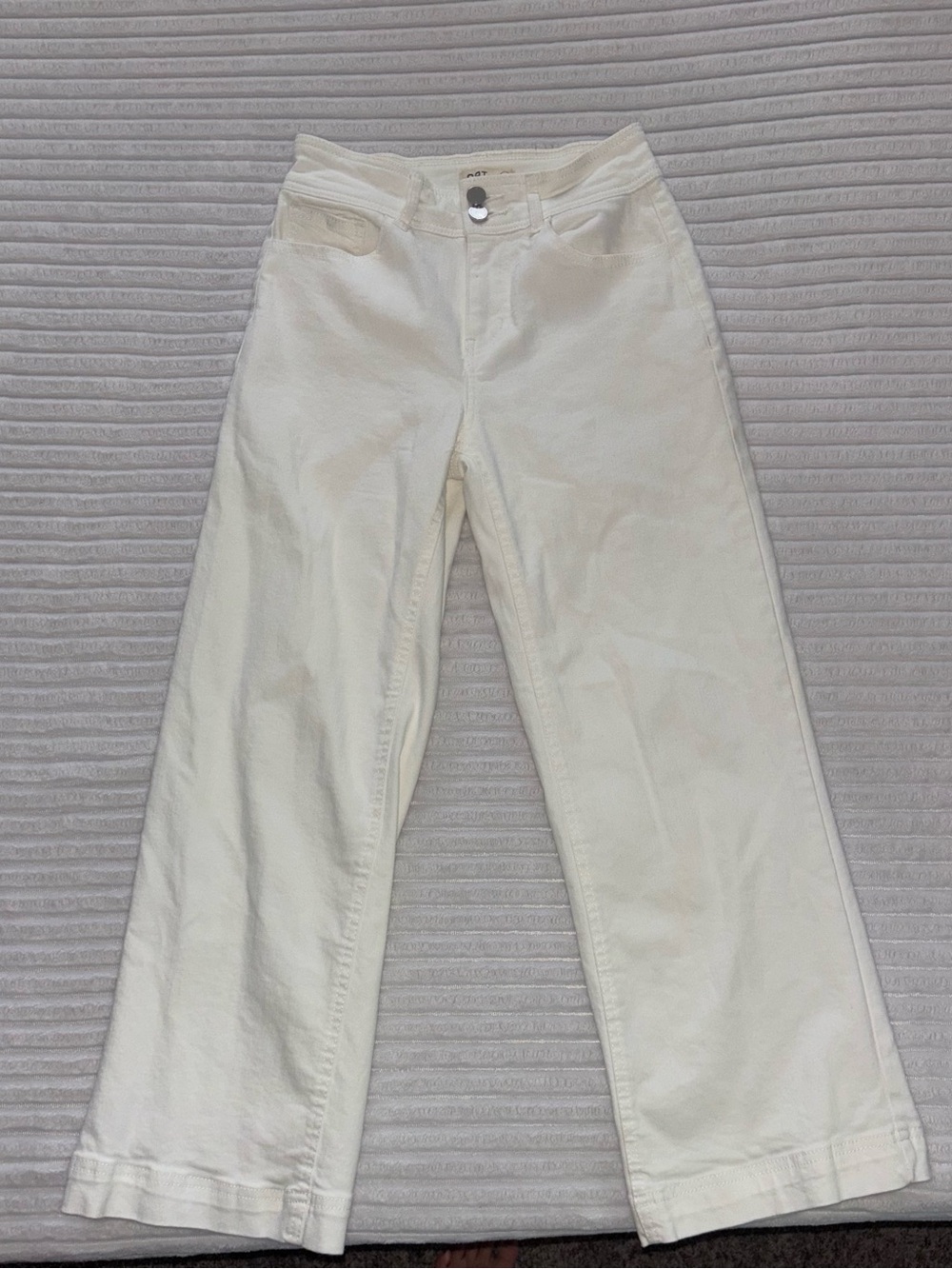 Oat New York Cream Wide-Leg Jeans